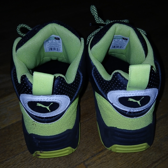 PUMA Source Retro 2 mid green and black size 9 - Picture 3 of 5